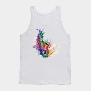 Colorful saxophone Tank Top